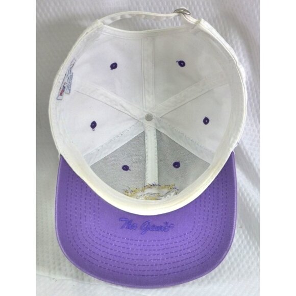WCU Pride Of The Mountains White Baseball Hat Adjustable Strap Purple Embroidery - Picture 7 of 8